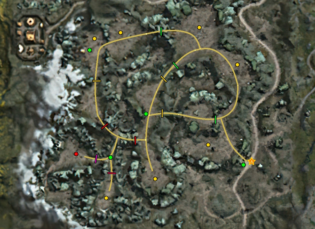 Varka Silenos Outpost map